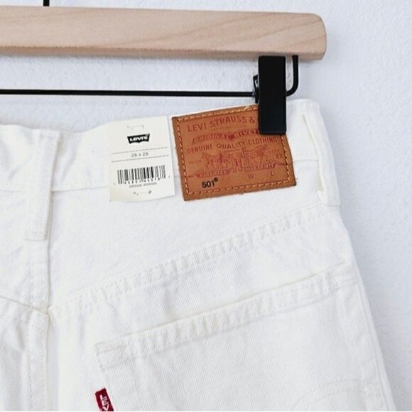 New! Levi's Premium 501 Original Cropped Straight Leg Jeans - Picture 9 of 13